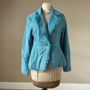 True Meaning Blue Blazer with Tailored Fit and Classic Lapel